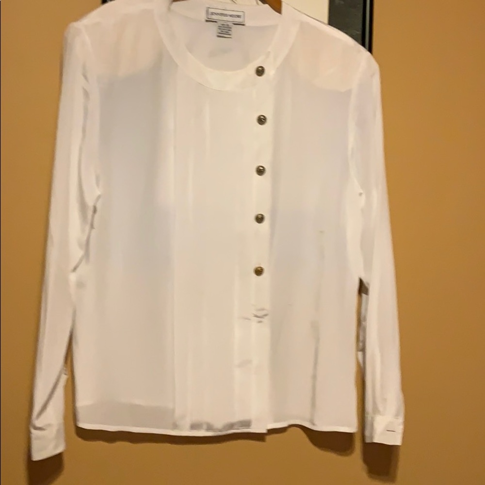 Jennifer Moore off white blouse
